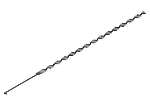 Turbulator von Bosch, lang und spiralförmig, mit einem geraden Ende. Ideal für Anwendungen, die eine solche Komponente erfordern.